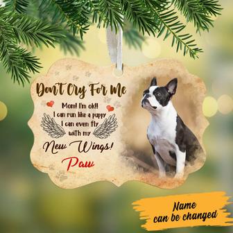 Personalized Dog Memorial Dont Cry For Me MDF Ornament NB31 99O60 - Thegiftio UK