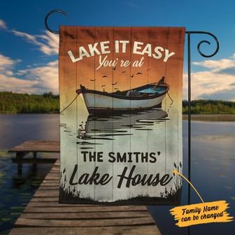 Personalized Lake Garden Flag for Home Decor - Thegiftio UK