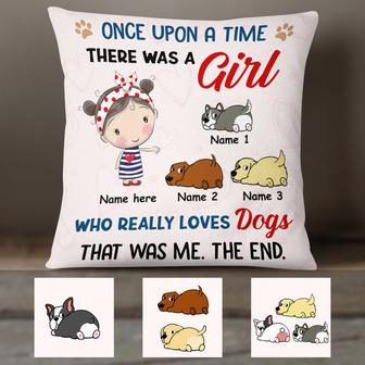 Personalized Dog Once Upon A Time Pillow TID - Thegiftio UK