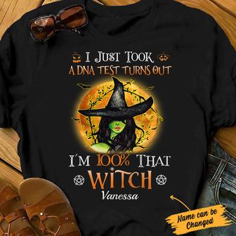 Personalized Witch Halloween 100% T Shirt - Thegiftio UK