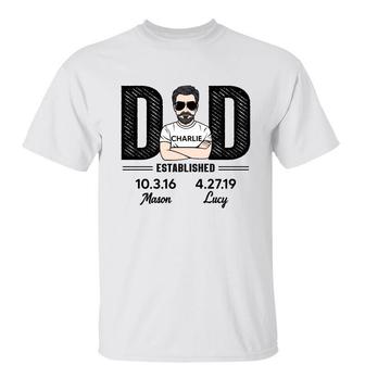 Dad Established Personalized T-Shirt - Father's Day Gift - Thegiftio UK