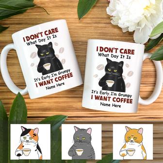 Personalized Cat Coffee Lover Funny Mug TID - Thegiftio UK