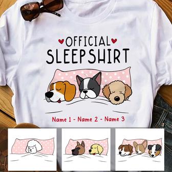 Personalized Official Sleep Dog T Shirt - Thegiftio UK