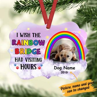 Persinalized Rainbow Bridge Dog Memorial Benelux Ornament NB251 67O57 - Thegiftio UK