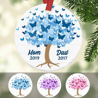 Personalized Memorial Mom Dad Butterfly Ornament OB271 95O57 - Thegiftio UK