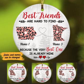 Personalized Best Friends Long Distance Ornament - Thegiftio