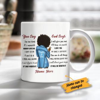 Personalized BWA God Says Mug - Thegiftio UK