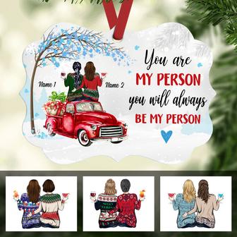 Personalized Sisters Friends By My Person Benelux Ornament - Thegiftio UK