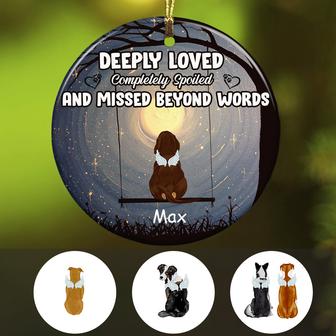 Personalized Missed Beyond Word Dog Memorial Ornament - Thegiftio