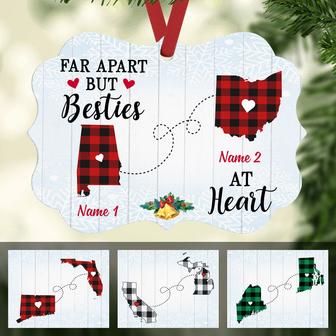 Personalized Long Distance State Map Benelux Ornament NB165 30O47 - Thegiftio UK