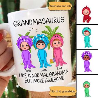 Grandmasaurus Like A Normal Grandma Custom Mug - Thegiftio UK