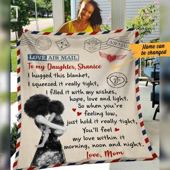 Personalized Fleece Blanket for Daughter - Thegiftio UK