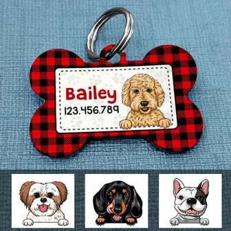 Personalized Dog ID Christmas Bone Tag for Pets - Thegiftio UK