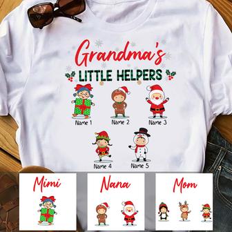 Personalized This Grandma Christmas T Shirt - Thegiftio UK