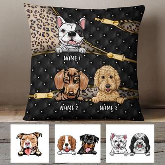 Personalized Dog Peeking Pillow TID - Thegiftio UK