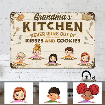 Personalized Kitchen Metal Sign for Mom or Grandma - Thegiftio UK