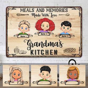 Personalized Kitchen Metal Sign for Mom or Grandma - Thegiftio UK