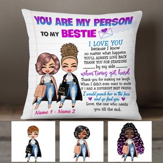 Personalized Friends You Are My Person Pillow - Thegiftio UK