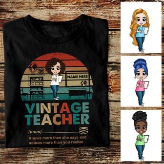 Personalized Teacher T Shirt - Thegiftio UK