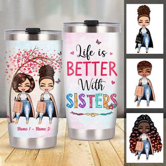Personalized Sisters Steel Tumbler - Thegiftio UK