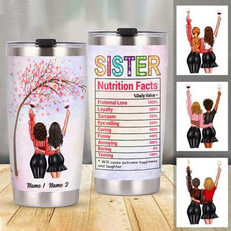 Personalized Friends Sister Steel Tumbler - Thegiftio