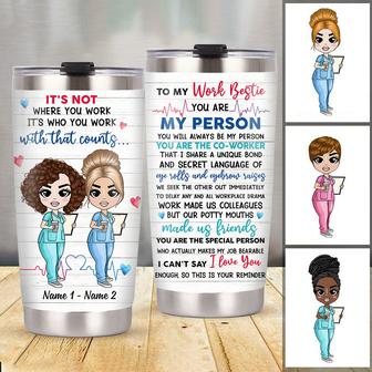 Personalized Nurse Friends Steel Tumbler - Thegiftio UK