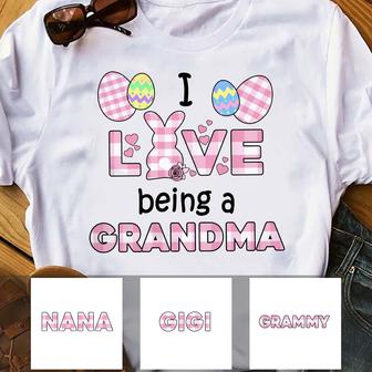 Personlized Love Being Grandma Easter T Shirt - Thegiftio UK