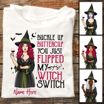 Personalized Witch Fall Halloween T Shirt - Thegiftio UK