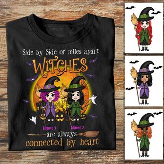 Personalized Fall Halloween Witch Friends T Shirt - Thegiftio UK