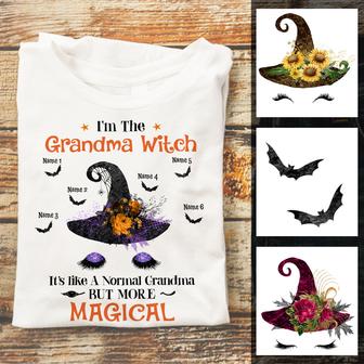 Personalized Mom Grandma Fall Halloween T Shirt - Thegiftio UK