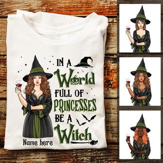 Personalized Fall Halloween Witch T Shirt - Thegiftio UK