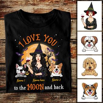 Personalized Love Dog Fall Halloween T Shirt - Thegiftio UK