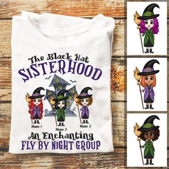Personalized Witches Friends Fall Halloween T Shirt - Thegiftio