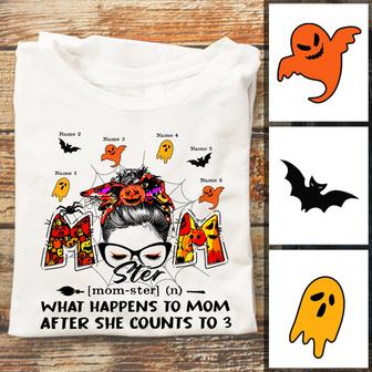 Personalized Fall Halloween Momster T Shirt - Thegiftio UK