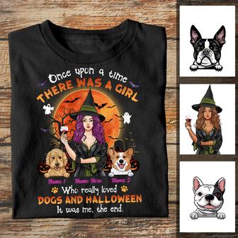 Personalized Dog Mom Lover Fall Halloween T Shirt - Thegiftio UK