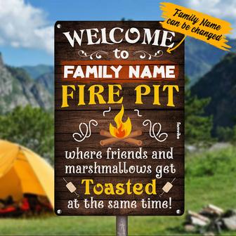 Personalized Fire Pit Metal Sign for Homeowners - Thegiftio UK
