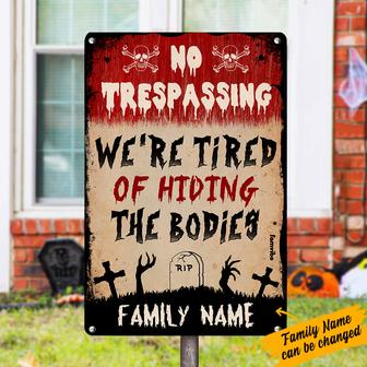 Personalized Witch No Trespassing Sign for Halloween - Thegiftio UK
