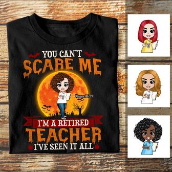 Personalized Teacher Fall Halloween T Shirt - Thegiftio UK