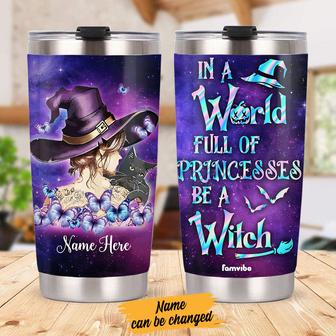 Personalized Witch Fall Halloween Steel Tumbler AG65 24O58 - Thegiftio UK