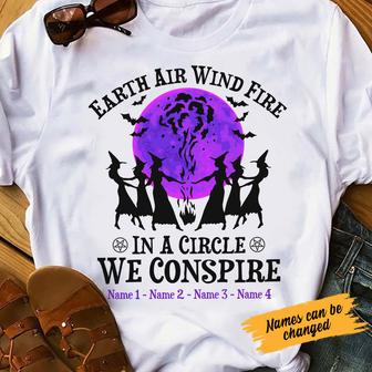 Personalized Witch Fall Halloween T Shirt - Thegiftio UK