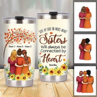 Personalized Fall Halloween Friends Sisters Steel Tumbler AG93 24O47 - Thegiftio UK