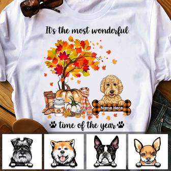 Personalized Dog Fall Halloween T Shirt - Thegiftio UK
