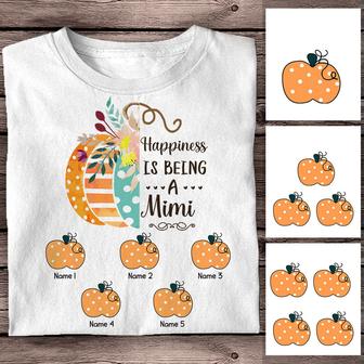 Personalized Fall Halloween Mom Grandma T Shirt - Thegiftio UK