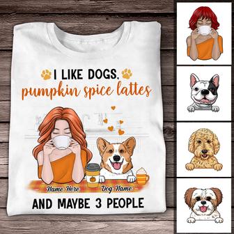 Personalized Fall Halloween Dog Mom T Shirt - Thegiftio UK
