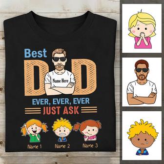 Personalized Grandpa Dad T Shirt - Thegiftio UK