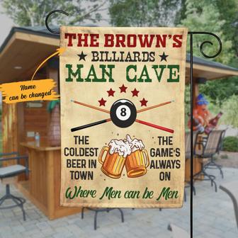 Personalized Game Room Billiards Flag for Men - Thegiftio UK
