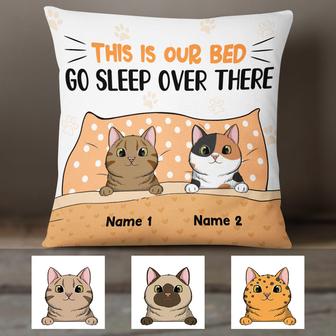 Personalized Cat This Is Our Bed Pillow - Thegiftio UK