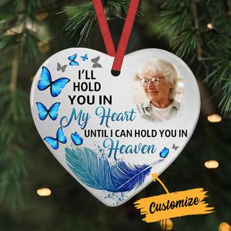 Personalized Memo Mom Dad In My Heart Ornament AG254 95O34 - Thegiftio UK
