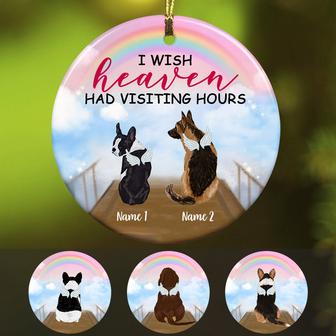 Personalized Dog Memo Heaven Circle Ornament - Thegiftio UK