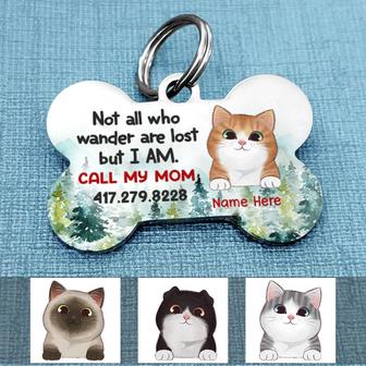 Personalized Cat Bone Shaped Pet Tag for Cat Lovers - Thegiftio UK